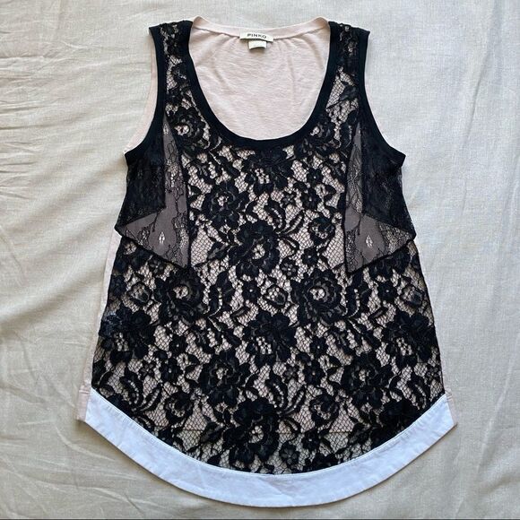 NWOT PINKO Lace Sleeveless Blouse - Picture 5 of 12